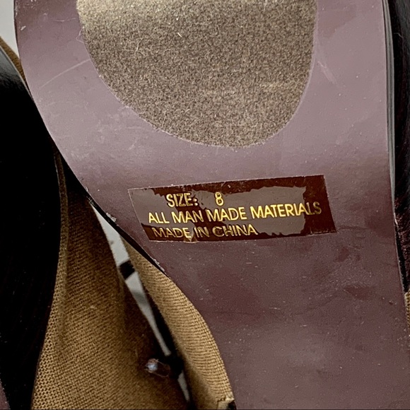 8 olive drab vegan high heel sling back platform - Picture 6 of 8